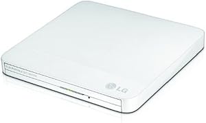 LG GP50NW40 Portable DVD Rewriter White USB 2.0