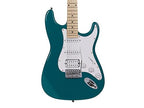 Monoprice 610037 Indio California Classic Electric Guitar Teal