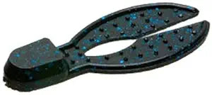 Zoom Super Chunk Soft Bait Black Blue Glitter 3.5"