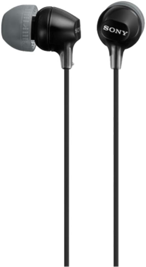 Sony MDREX15LP/B In-Ear Earbud Headphones Black Wired