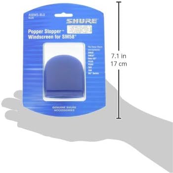 Shure A58WS-BLU Blue Foam Windscreen for Ball Microphones