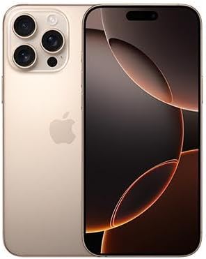 Apple A3083 iPhone 16 Pro: 256GB, Desert Titanium, Unlocked