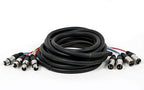 Monoprice 108765 4-Channel XLR Male to Female Snake Cable - 10ft