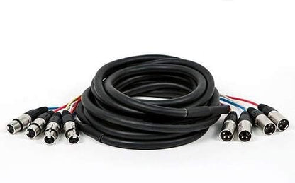 Monoprice 108765 4-Channel XLR Male to Female Snake Cable - 10ft