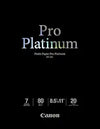 Canon 2768B022: Photo Paper Pro Platinum 8.5x11, 20 Sheets