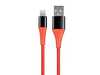 Monoprice 142535 Lightning to USB Cable 3-Pack Red — main product image