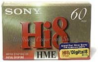 Sony E6-60HME Metal Evaporated Digital8 Video Cassette