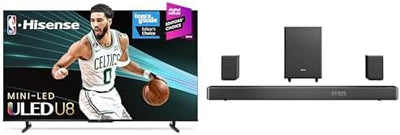 Hisense 100U8K 100-Inch Smart TV & AX5125H Soundbar Bundle