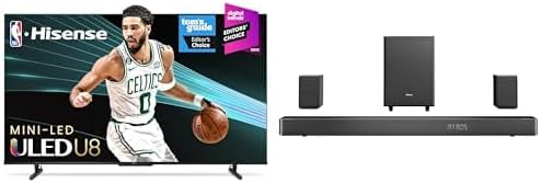 Hisense 100U8K 100-Inch Smart TV & AX5125H Soundbar Bundle
