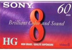 Sony 4331988053 P6-60HG 60 Minute High Grade 8mm Tape — main product image