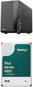 Synology DS224+ - 2 Bay DiskStation with 2 x 4TB HDDs