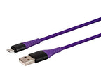 Monoprice 138335 AtlasFlex USB 2.0 Micro B Cable - 6ft Purple