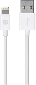 Monoprice 112840 Apple MFi Certified Lightning Cable - 6ft, White — main product image