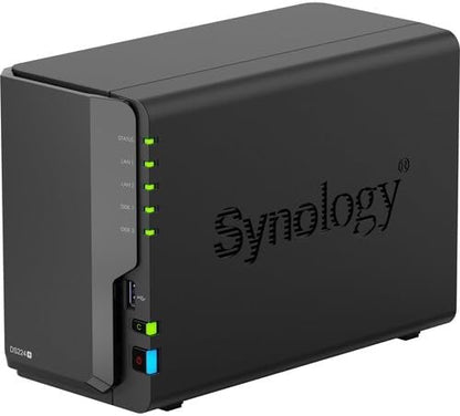 Synology DS224 2-Bay NAS 16TB HDD 16GB RAM