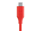 Monoprice 114987 USB-C to USB-C 2.0 Cable - 3ft, Red Braided