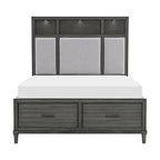 Lexicon 194840156901 Agery Gray Queen Platform Bed