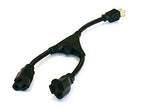 Monoprice 105308 Power Cord Splitter Cable 1.17ft