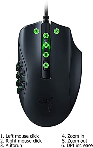 Razer Naga X 16-Button MMO Ergonomic Gaming Mouse