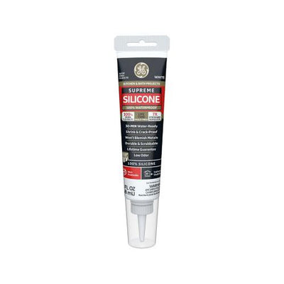 GE 2823400 Supreme Silicone Kitchen & Bath Caulk