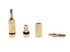 Monoprice 102801 Gold Plated Speaker Banana Plugs