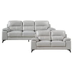 Lexicon 194840171218 Iglesia Silver Gray 2-Piece Living Room Set
