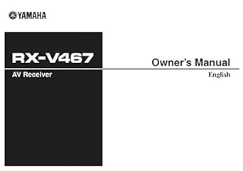 Misc Yamaha RX-V467 Receiver Instruction Manual Reprint