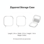 FORSETJOY Rigid EVA Zippered Hard Drive Storage Case