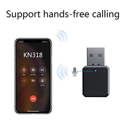 QLECMSGSW Bluetooth 5.1 Wireless Audio Adapter Dongle