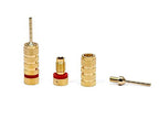 Monoprice 9438 Gold Plated Speaker Pin Plugs 5 Pairs