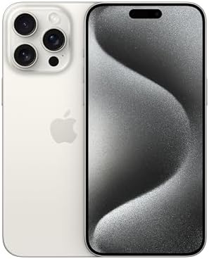 Apple iPhone 15 Pro Max - 256GB White Titanium AT&T Renewed Premium