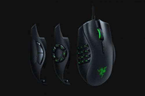 Razer RZ01-02410100-R3M1 Naga Trinity Gaming Mouse - 16000 DPI, Chroma RGB, Modular Plates