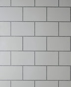 Crown M1637 Metro White Tile Wallpaper