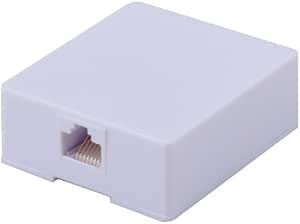 RCA TPH553R RJ45 Surface Mount Jack - White — main product image