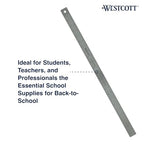 Westcott ZC-24 24-inch Zero Center Stainless Steel Ruler