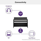 Yamaha YDPS55WH Arius Slim Digital Piano - White