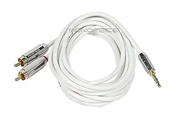 Monoprice 109301 Stereo Audio Cable - 3.5mm to RCA - 10ft — main product image