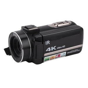 Hamwesh 4K Camcorder with Handheld Stabilizer Kit