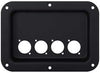 Penn-Elcom D024K Recess Dish: 4 x D-Series Connector Panel