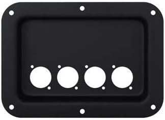 Penn-Elcom D024K Recess Dish: 4 x D-Series Connector Panel — main product image