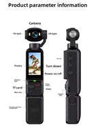 Generic 4K Ultra HD Pocket Camera with Rotatable Screen