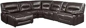 Lexicon Dyersburg Power Reclining 6-Piece Sectional Brown
