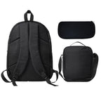Generic 3-Piece Gamer Backpack Set with Crossbody Bag and Pencil Case