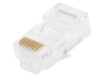 Monoprice 107246 RJ45 Modular Plugs Cat5/Cat5e 100pk