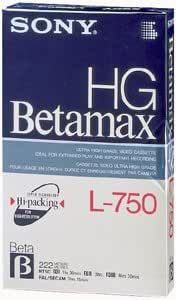 Sony L750BTHG Beta Cassette High Grade Video Tape