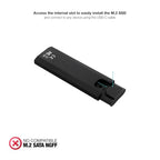 TOOQ TQE-2231B Aluminum M.2 NVMe SSD Enclosure USB-C 10Gbps