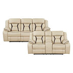 Lexicon 194840225089 Wall-Hugger Power Reclining Sofa Set Beige