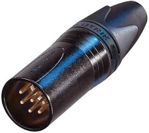 Neutrik NC6MXX-B Male XLR 6-Pin Gold Connector — main product image