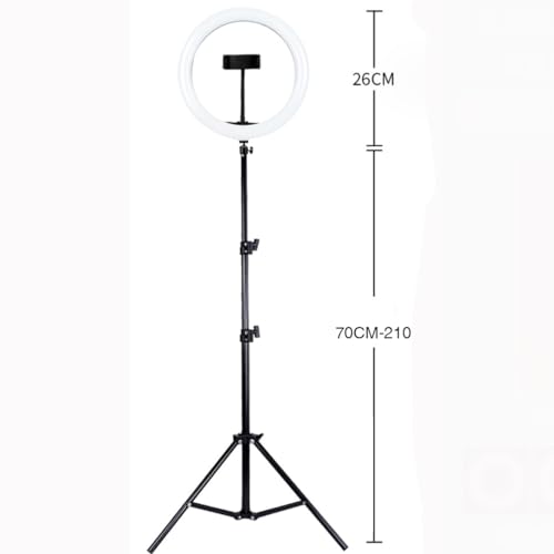 BFKRYP Circular LED Fill Light with Phone Holder Stand — main product image