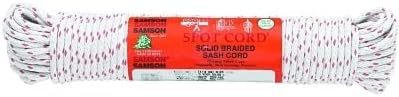 Samson 00101 Rope #8 Spot 1/4" X 100' Cotton Sash Cord