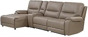 Lexicon LeGrande 4-Piece Brown Power Reclining Sectional — main product image